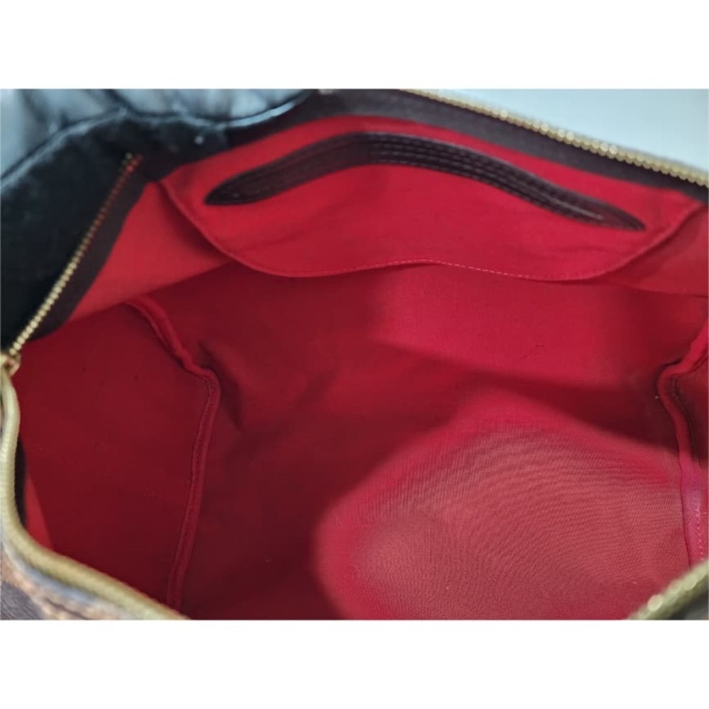 Authentic LOUIS VUITTON Damier Ebene Canvas Speedy Bandouliere 35 Bag Brown - Picture 6 of 12